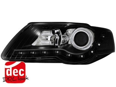 Headlights VW Passat 3C Devil Eyes Dayline Black