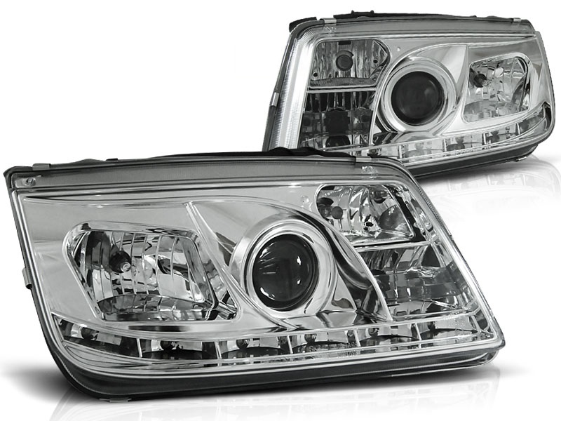 Headlights VW Bora Dayline Devil Eyes Chrome