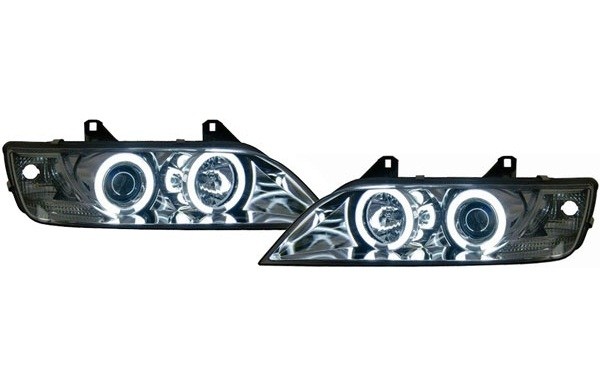 Headlights BMW Z3 Angel Eyes Ice chrome CCFL