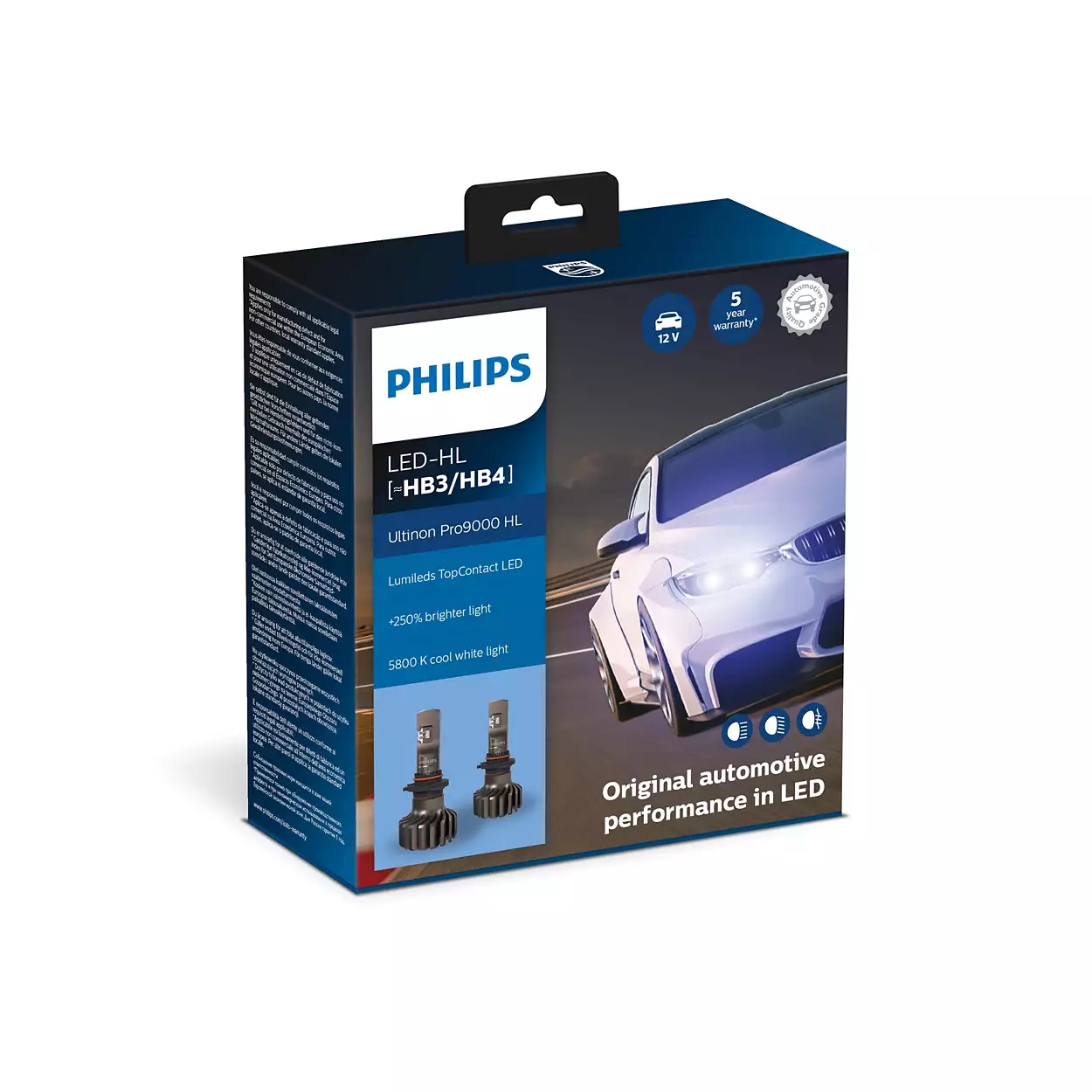 Philips X-treme Ultinon Pro9000 HL LED HB3 / HB4 12V/24V 18W 11005U90CWX2