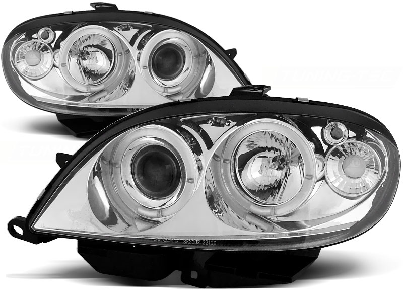 Headlights Citroen Saxo 00-.. Angel Eyes Chrome