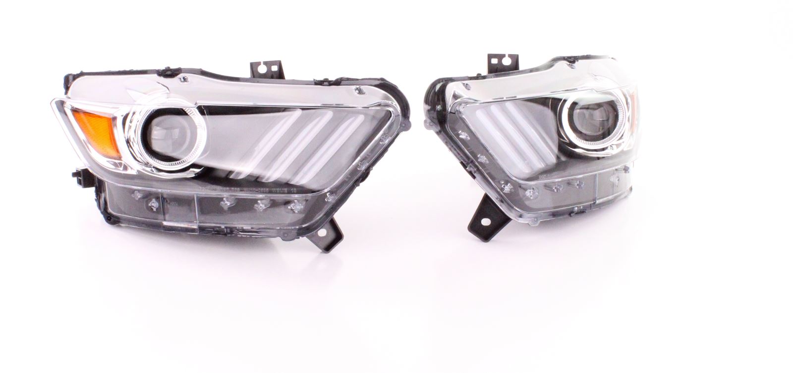 Headlights Ford Mustang VI Coupe Cabrio 14-17 Black Bi-Xenon