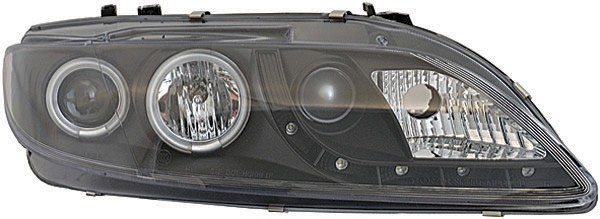 Headlights MAZDA 6 02-08 clear/black