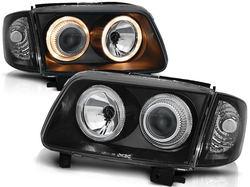 Headlights VW Polo 6N2 Angel Eyes Black SPECIAL PRICE