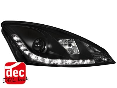 Headlights Ford Focus 98-01 Devil Eyes Dayline 2 Black