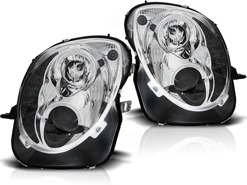 Headlights Alfa Romeo Mito 08- Devil Eyes Dlite LED Chrome