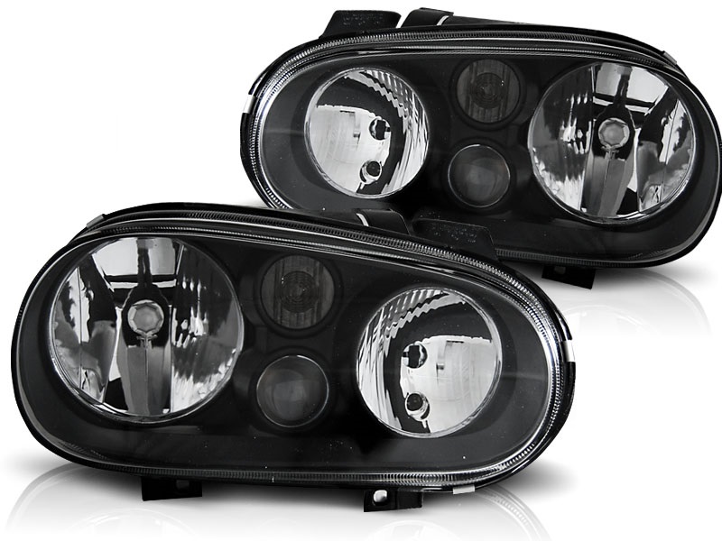 Headlights VW Golf IV Black 97-03 excl. Foglights