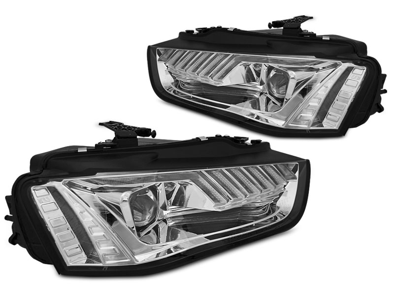 Headlights AUDI A4 B8 12-15 BLACK Xenon