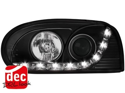 Headlights VW Golf III Devil Eyes Dayline Black