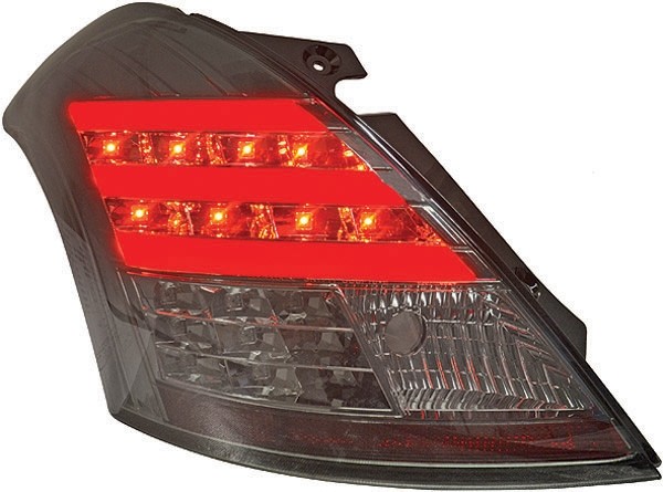 Taillights Suzuki Swift with Lightbar and LED 10- clear/Smoke