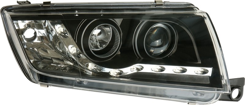 Headlights Skoda Fabia 00-04 Dayline Devil Eyes Black