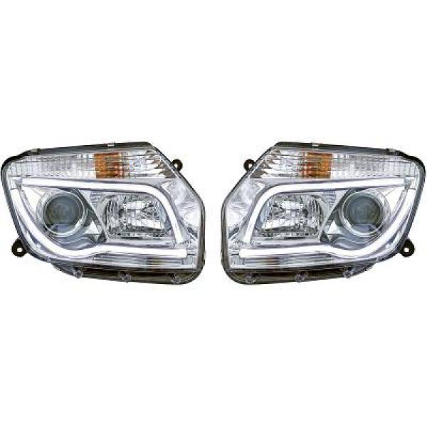 Headlights Dacia Duster 11-14 chromee