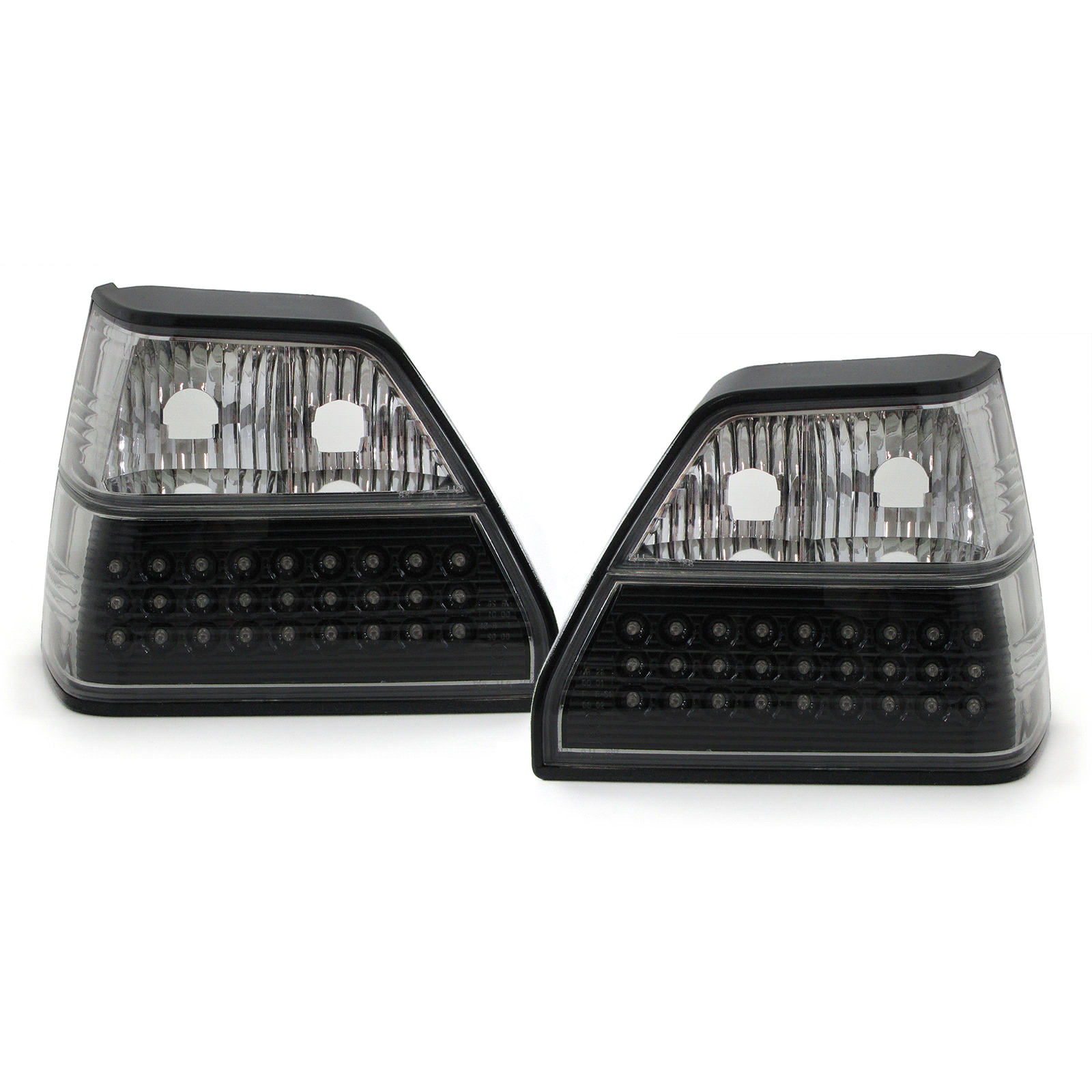Taillights VW Golf II LED Red/White clear