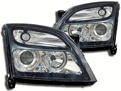 Headlights Opel Vectra C 02-03 Angel Eyes black