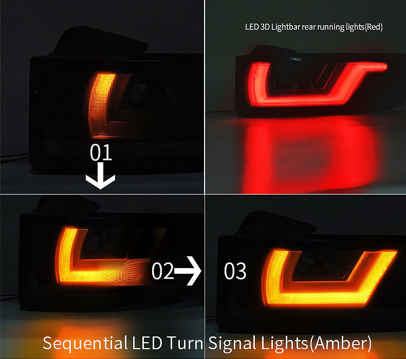 Rear lights Range Rover Evoque 11-18 Red/Smoke Tube Dynamic