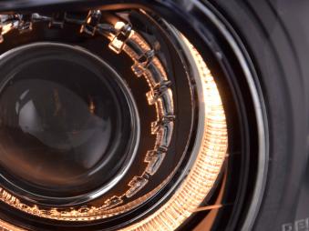 Headlights BMW E46 coupe/cabrio Angel Eyes Black