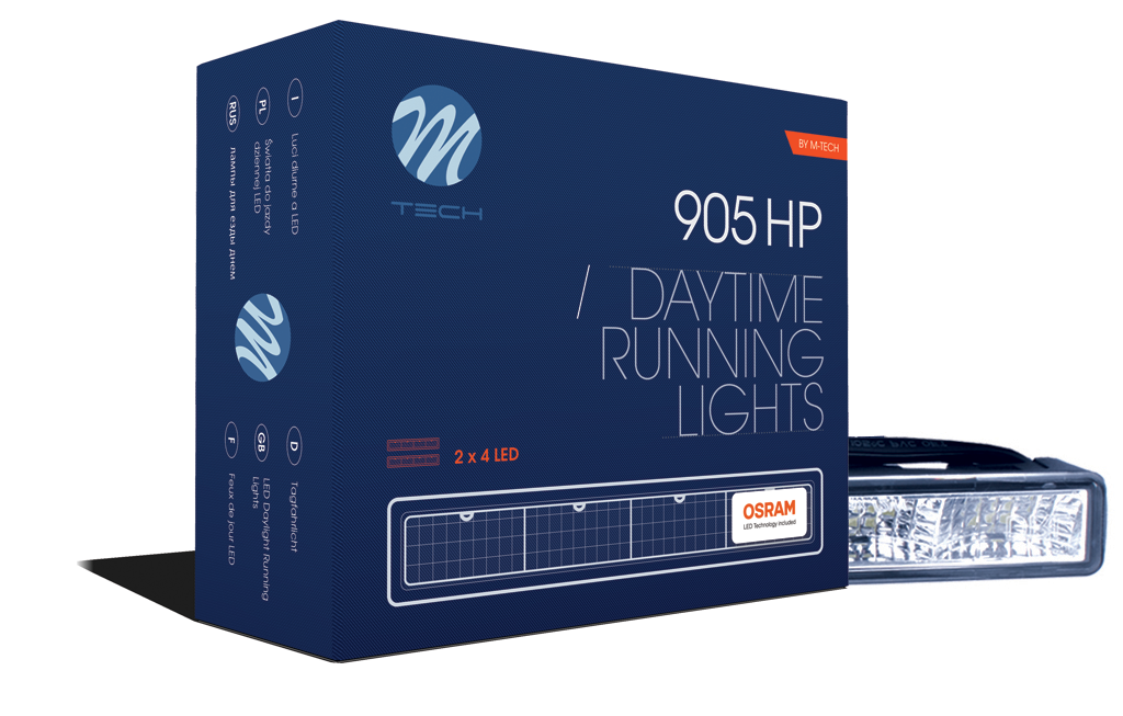 Dagrijverlichting LED 2x4 LEDs 905 OSRAM Opto Semiconductors