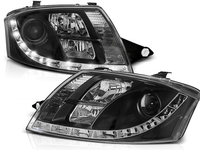 Headlights Audi TT 8N 12.98-05 Devil Eyes Dlite LED Black