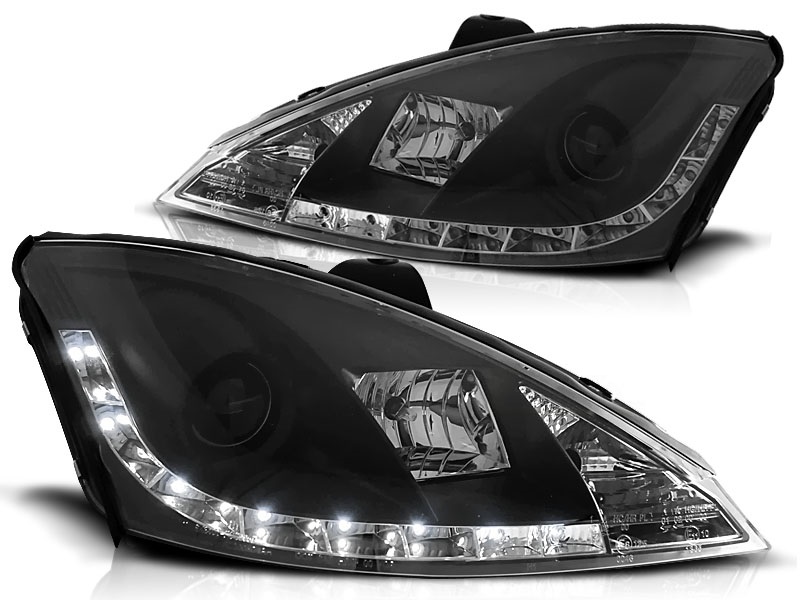 Headlights Ford Focus 98-01 Devil Eyes Dayline 2 Black