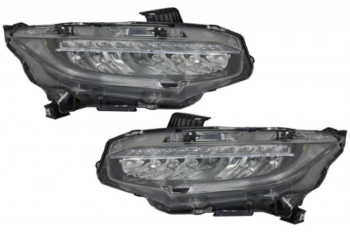 Headlights Honda Civic Mk10 (FC/FK) (2016-Up) Sedan & Hatchback Full LED Dynamic 