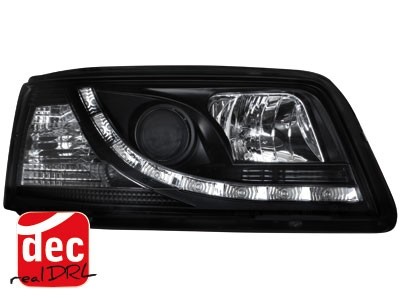 Headlights VW T5 03-09 Devil Eyes Dlite LED Black