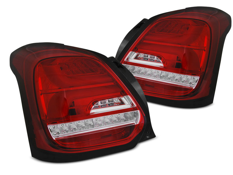 Taillights Suzuki Swift IV Dynamic LED 2017- Red