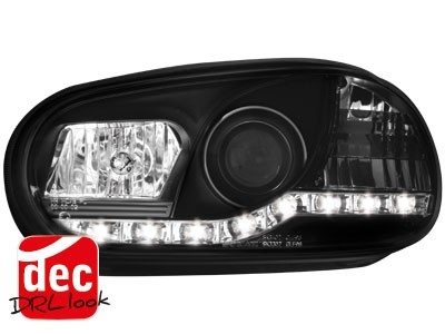 Headlights VW Golf IV Devil Eyes Dayline Black