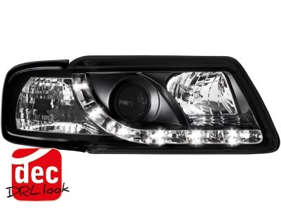 Headlights Audi A3 8L LED Devil Eyes Dayline Black