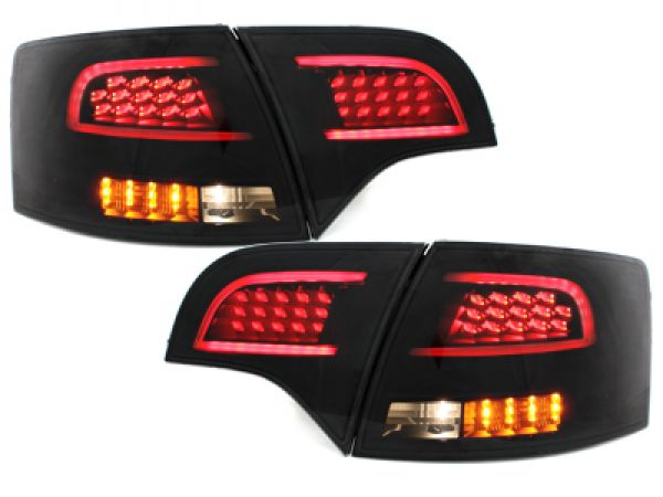 Taillights LED Audi A4 B7 Avant 04-08 black/smoke