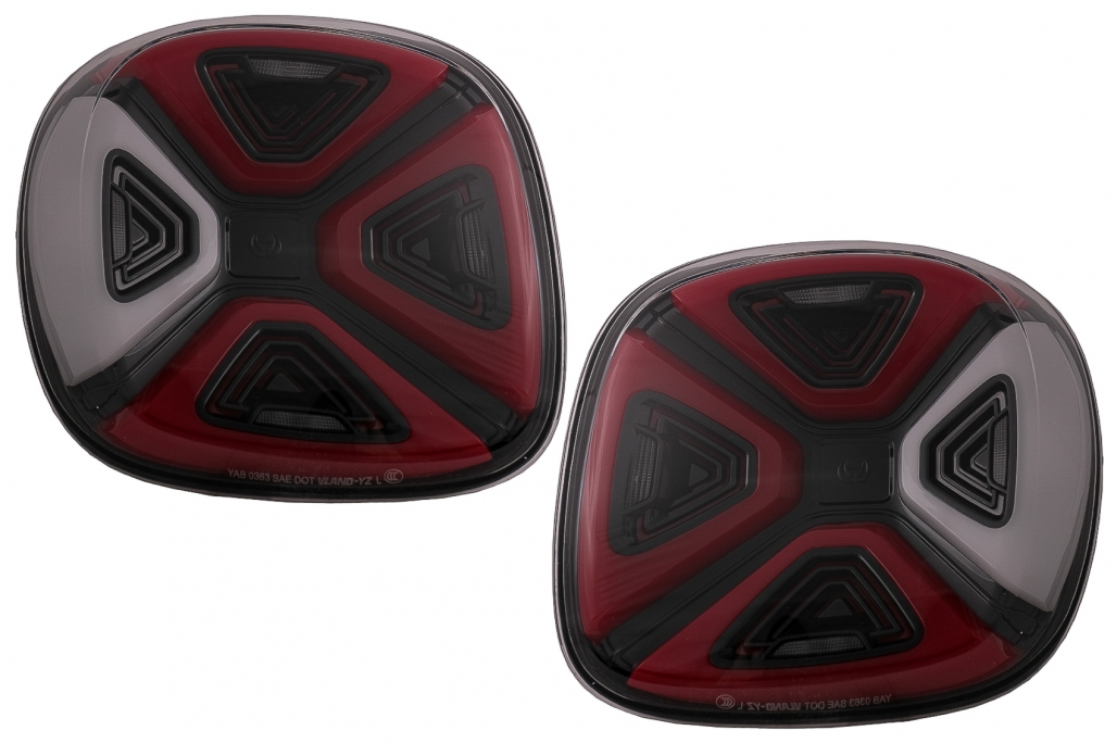 Taillights Smart Fortwo Forfour LED 14-.. Rood/Smoke