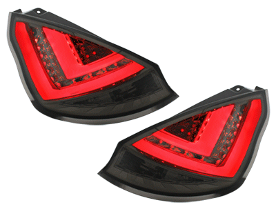 Taillights Ford Fiesta LED Smoke -13