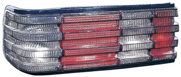 Taillights Mercedes W126 red/black 80-91