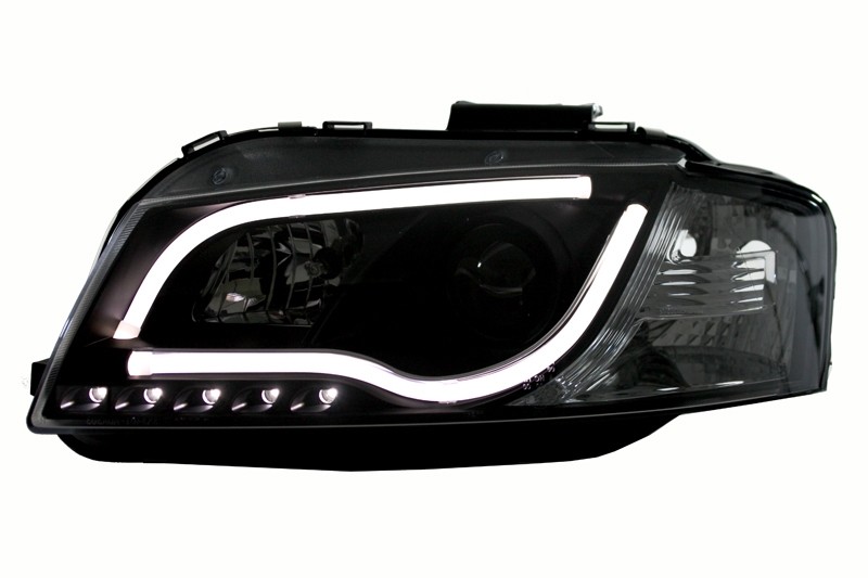 Headlights Audi A3 8P 03-08 Tube Light LED chome