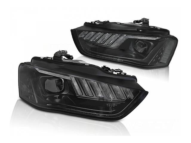 Headlights AUDI A4 B8 12-15 BLACK Xenon