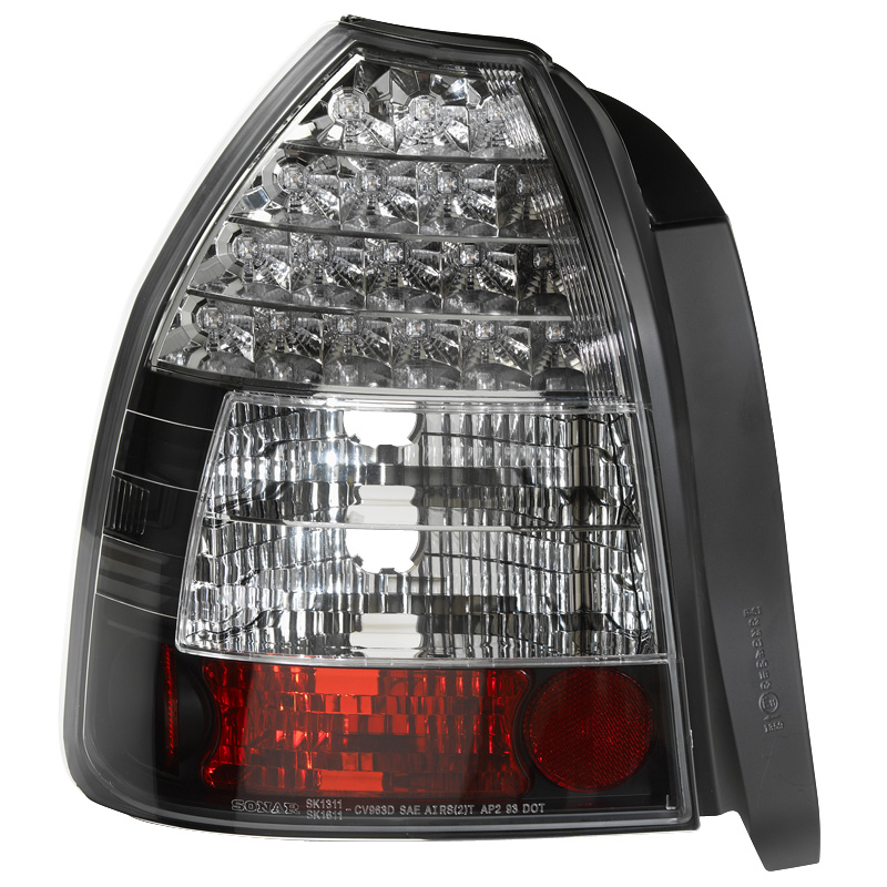 Taillights Honda Civic 96-00 3 door LED black