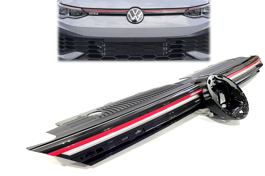 Grill LED Volkswagen Golf 8 Rood