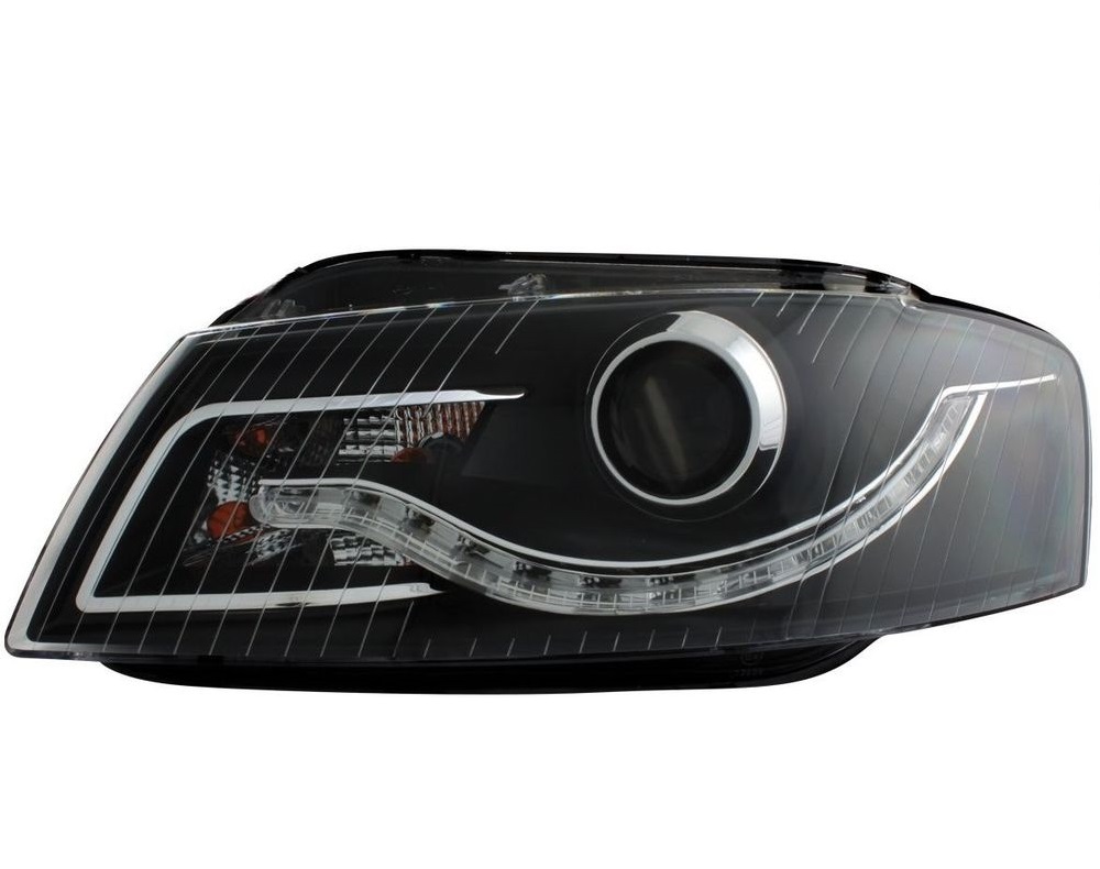 Headlights Audi A3 8P LED Devil Eyes Dayline Black