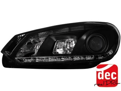 Headlights VW Golf VI Devil Eyes Dayline