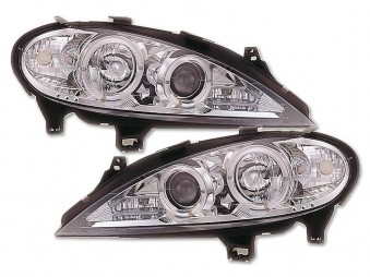 Headlights Renault megane 97-02 Angel Eyes chrome