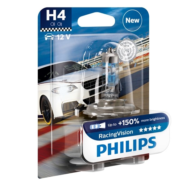 Philips lamp H4 Racing Vision 1st 12342RVB1