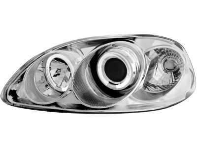 Headlights Honda Civic 96-98 Angel Eyes Chrome