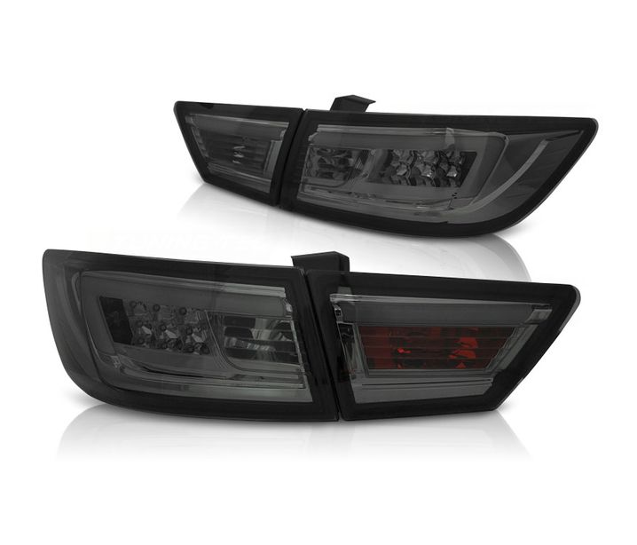 Taillights LED Renault Clio IV black red 2013-