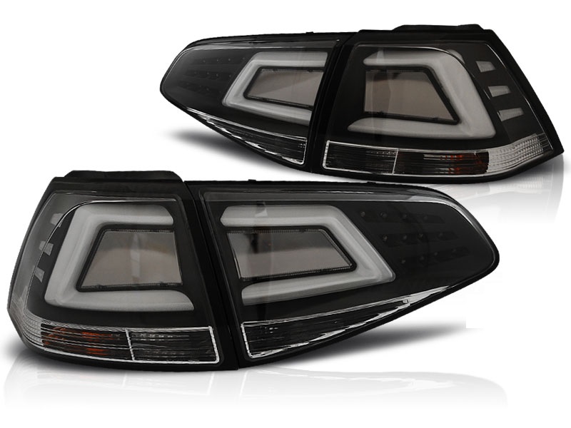 Taillights VW Golf VII 12- black/Smoke Led