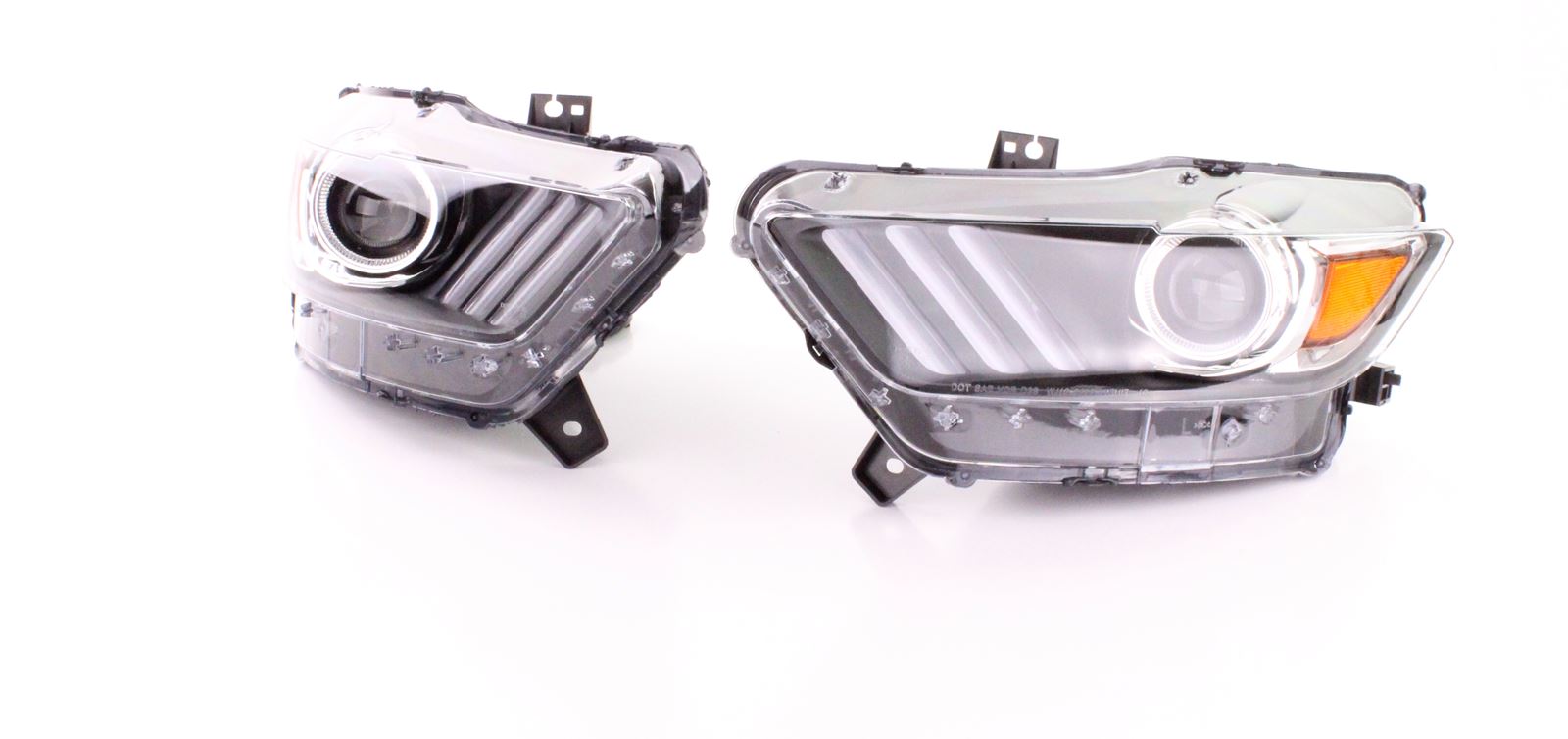 Headlights Ford Mustang VI Coupe Cabrio 14-17 Black Bi-Xenon