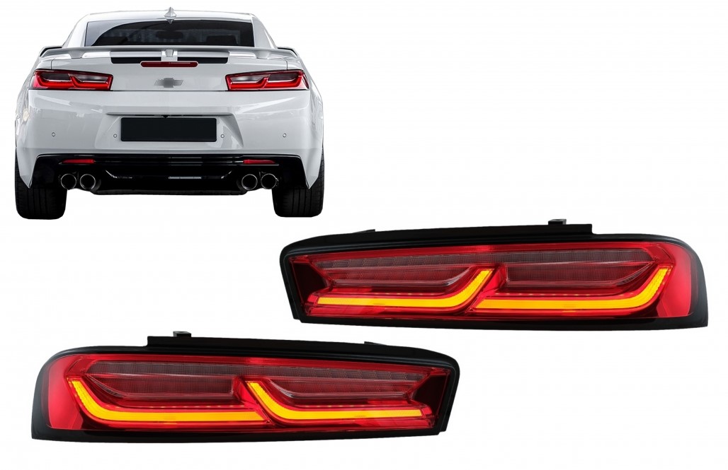 Taillights Chevrolet Camaro SS (2015-2017) LED Dynamic Turning Lights Smoke