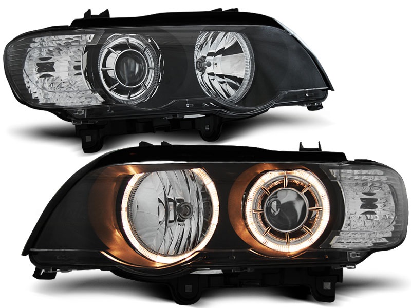 Headlights BMW X5 Angel Eyes