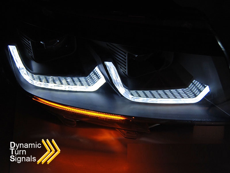 LED daytime running lights VW T6.1 with dynamic indicator