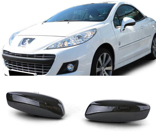 Side indicators Peugeot 207, 308, RCZ, 3008, 5008 Dynamic LED black-chrome