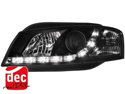 Headlights Audi A3 8P 03-08 Devil Eyes Dlite Black