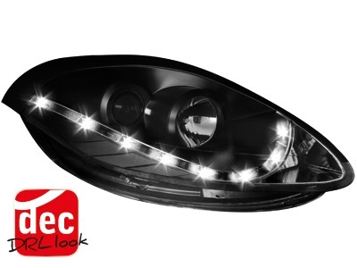 DAYLINE Headlights Fiat Bravo 07-10 black